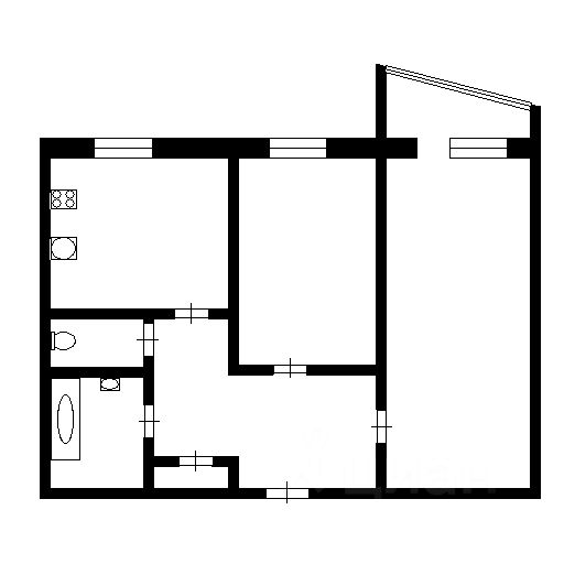 Продажа 2-комн квартиры на вторичном рынке Кировск, Новая улица, 13к3