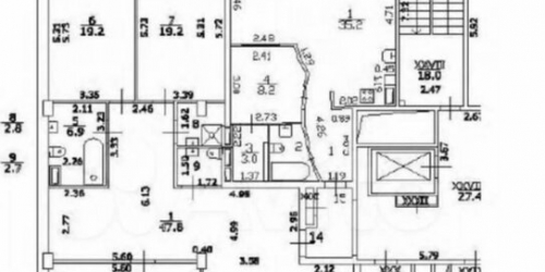 3-комн квартира Песочная наб,  д. 40