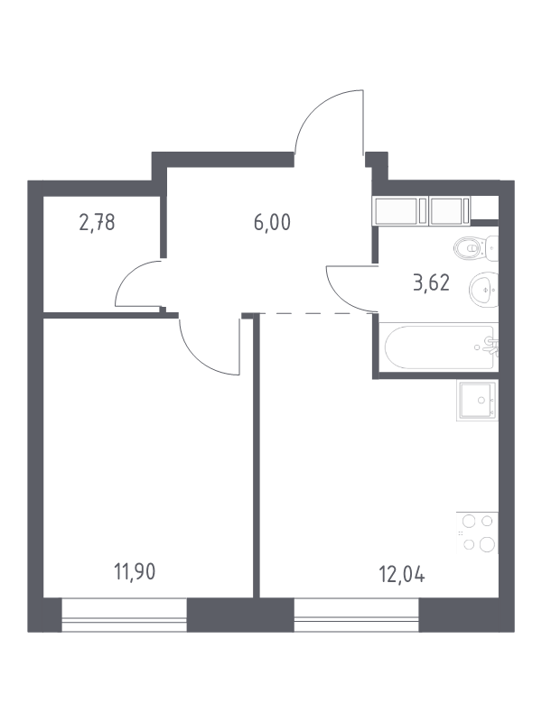 Продажа 1-комн квартиры в новостройке Староселье д.,  к. 12