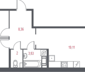 Продать Квартиры в новостройке Пушкин г., 1-я линия, территория Лесное   2.2
