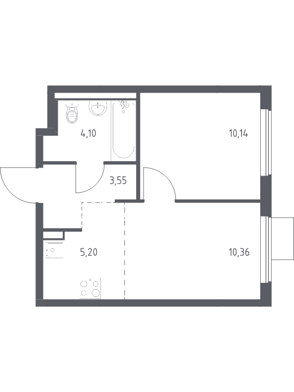 Продажа 1-комн квартиры в новостройке Коробово д,  к. 8.2