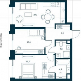 Продажа 3-комн квартиры на вторичном рынке пр-кт Генерала Дорохова,  д. 39,  к. 2И