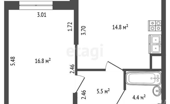 Продажа 1-комн квартиры на вторичном рынке Парголово п, Фёдора Абрамова ул,  д. 20 к1