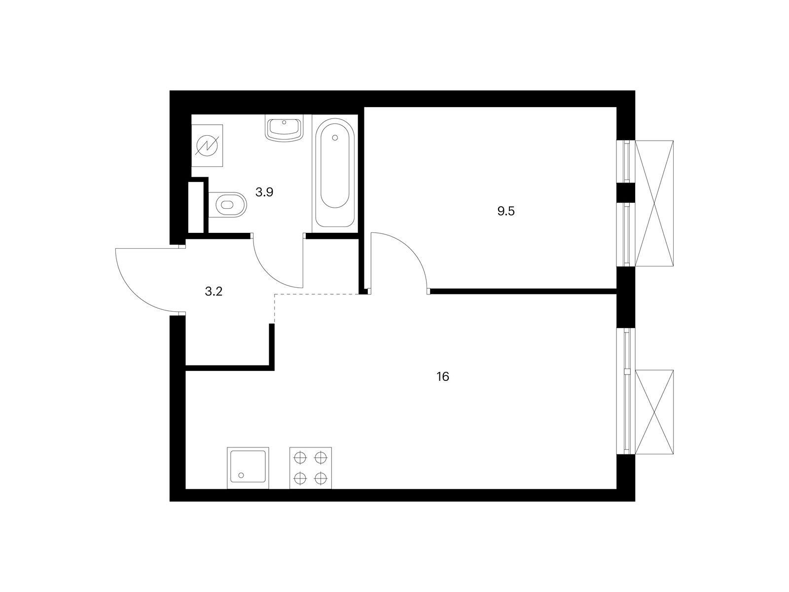Продажа 1-комн квартиры в новостройке Ильинское-Усово, жилой комплекс Ильинские луга, корп. 3.6