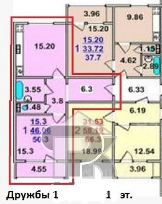 Продажа 2-комн квартиры на вторичном рынке ВНИИССОК пгт, улица Дружбы, 1