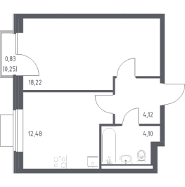Продажа 1-комн квартиры в новостройке Горки Ленинские пгт, Каширское ш.,  к. 18.1