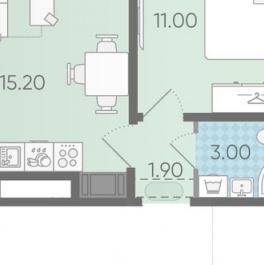 Продажа 1-комн квартиры на вторичном рынке Ковалёво, Поперечная улица,  д. 2 к1
