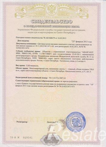 Продажа земли Капсюльное ш