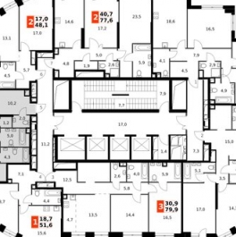 Продажа 3-комн квартиры на вторичном рынке ул Шеногина,  д. 2,  к. 18