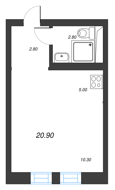 Продажа студии Новое Девяткино д., Энергетиков ул.,  к. 1