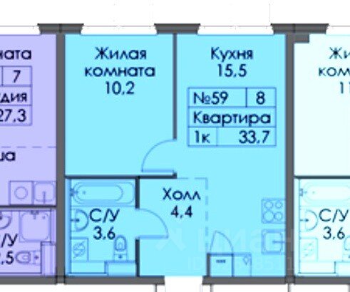 Продажа 1-комн квартиры на вторичном рынке Сигнальный проезд, 16к2