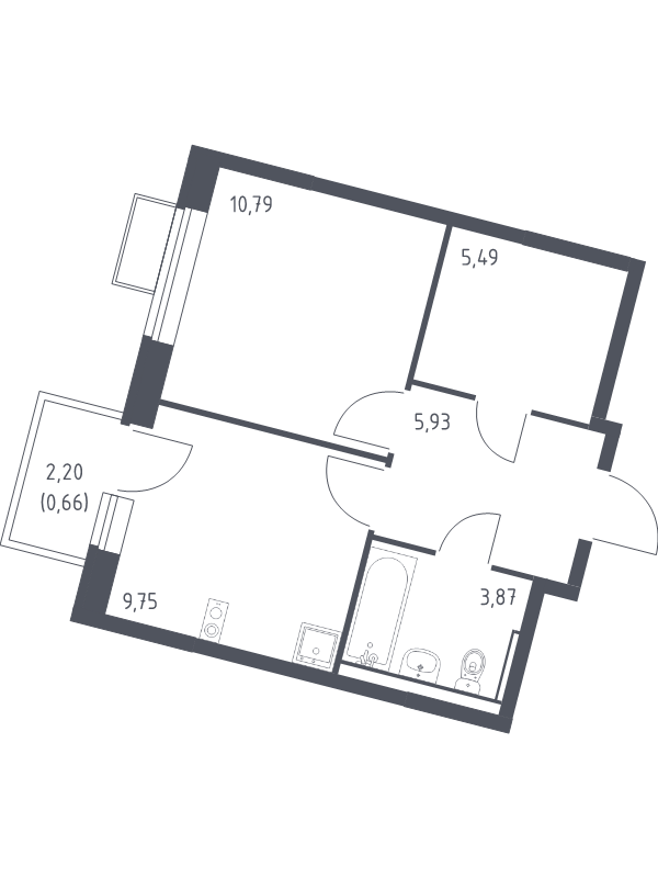 Продажа 1-комн квартиры в новостройке Москва г., Ленинградское ш.,  к. 5