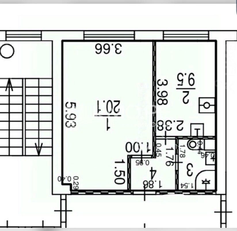 Продажа 1-комн квартиры на вторичном рынке Херсонская улица, 25