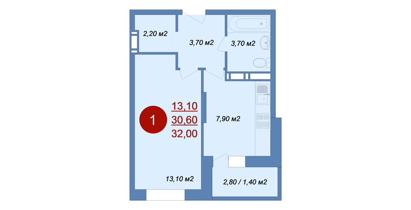 Продажа 1-комн квартиры в новостройке Островцы д.,  к. 15