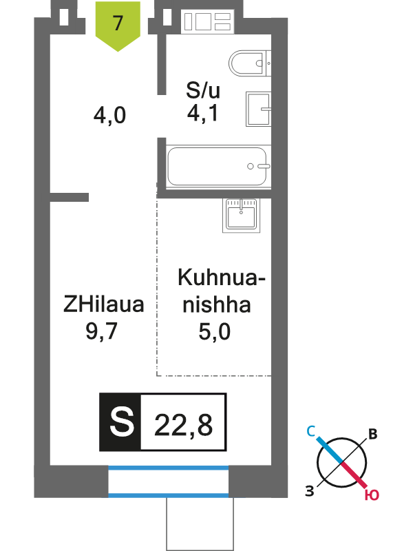 Продажа студии Светлые Горы п., Пятницкое ш.,  к. 6