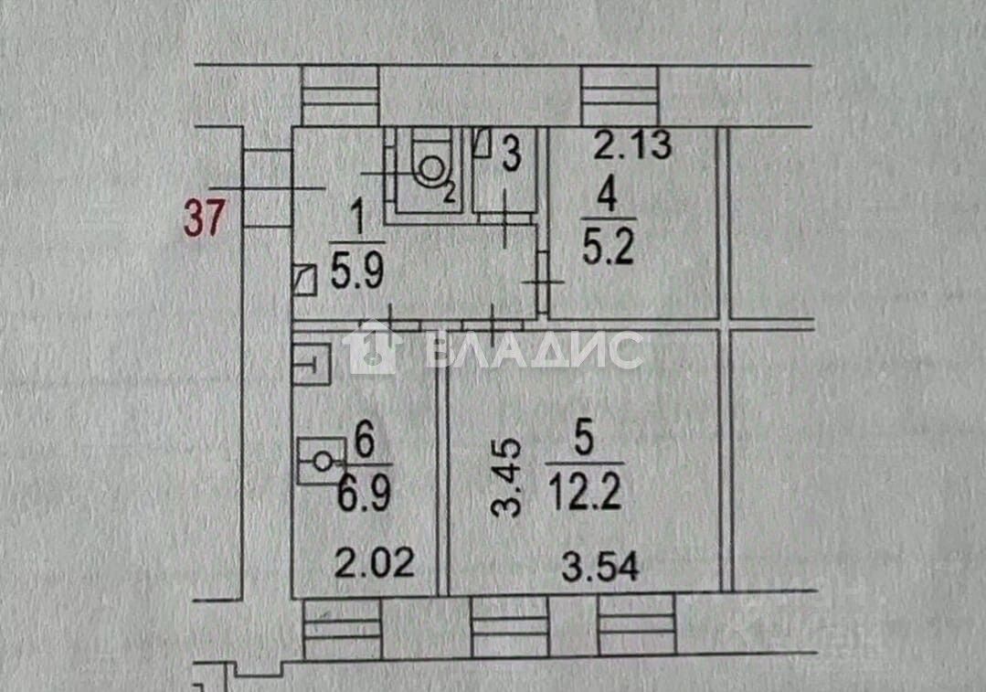 Продажа 2-комн квартиры на вторичном рынке улица Казакова, 3С4