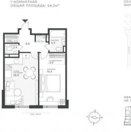 Продажа 1-комн квартиры в новостройке ул Крылатская,  д. 33,  к. 1