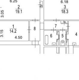 Продажа 3-комн квартиры на вторичном рынке ул Строителей,  д. 4,  к. 5