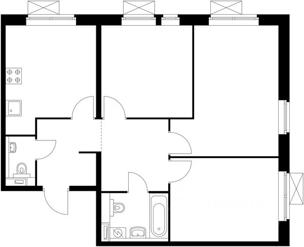 Продажа 3-комн квартиры на вторичном рынке Люберцы, улица Весенняя,  д. 4к1