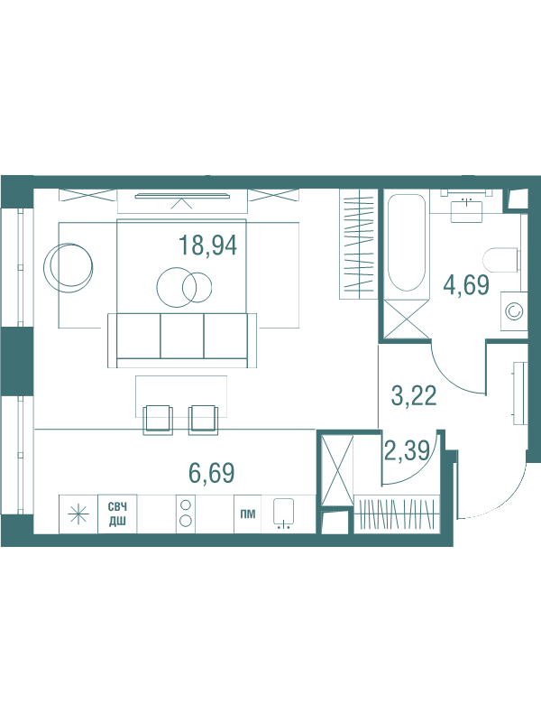 Продажа студии Одинцово г., Северная ул.,  к. 4б