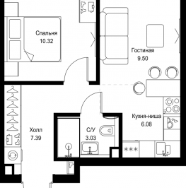 Продажа 1-комн квартиры в новостройке Москва г., Верейская ул., к. SET.2.Б Продажа 1-комн квартиры в новостройке Москва г., Верейская ул., к. SET.2.Б
