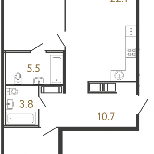 2-комн квартира Санкт-Петербург г., Обводного кан. наб.,  к. 1