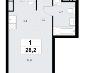 Продать Квартиры в новостройке Прокшино д., Проектируемый проезд № 7029   7.1.2