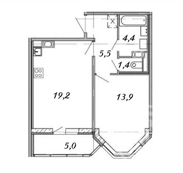 Продажа 1-комн квартиры на вторичном рынке Ветеранов просп.,  д. 173,  к. 7