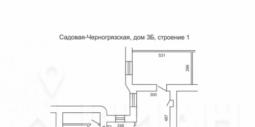 Помещение свободного назначения ул Садовая-Черногрязская,  д. 3Б,  к. 1