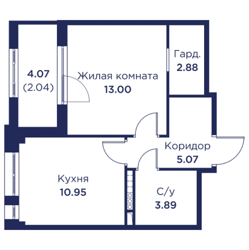 1-комн квартира Кронштадт г., Цитадельское ш.,  к. 3