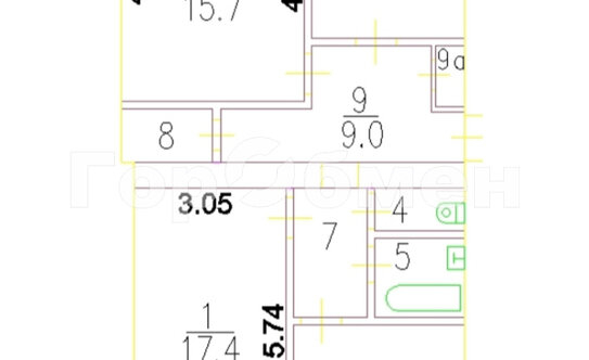 Продажа 3-комн квартиры на вторичном рынке Ярославское ш,  д. 107А