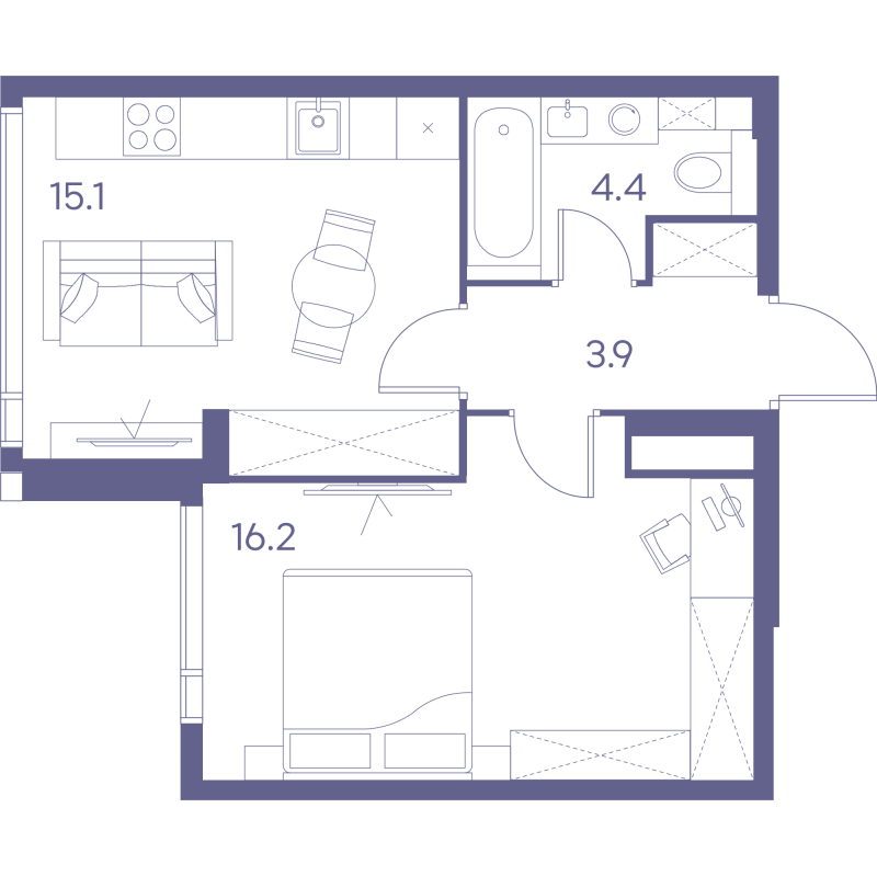 Продажа 1-комн квартиры в новостройке Москва г., Жуков проезд,  к. П1