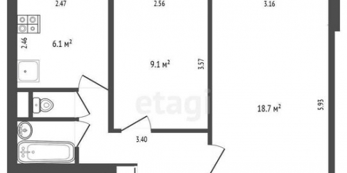 2-комн квартира ул Днепропетровская,  д. 27,  к. 1