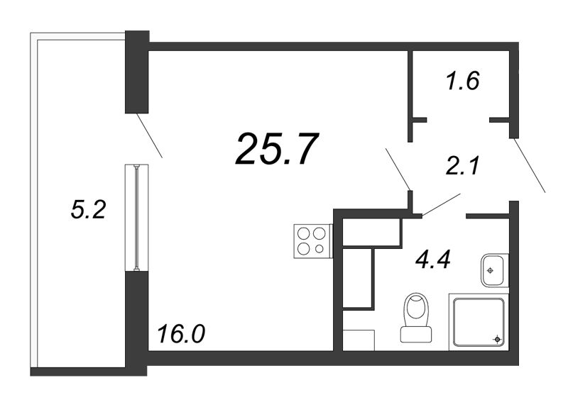 Продажа студии Санкт-Петербург г., Черниговская ул.,  к. 6