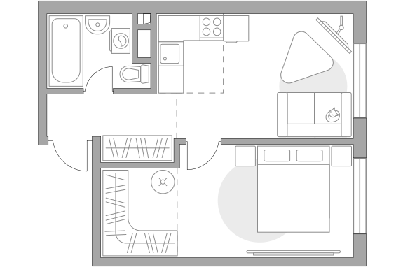 Продажа 2-комн квартиры в новостройке Каширское шоссе, д.1