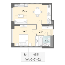 Продажа 1-комн квартиры в новостройке Москва г., Братьев Весниных б-р,  к. 1-3