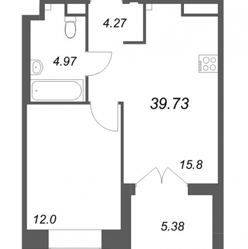 1-комн квартира Зеленогорск г., Кривоносовская ул.,  к. Б2