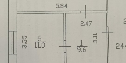 2-комн квартира Парашютная ул,  д. 22,  к. 1
