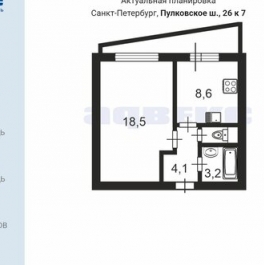 Продажа 1-комн квартиры на вторичном рынке Пулковское ш,  д. 26 к7
