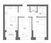 Продать Квартиры вторичка улица Академика Константинова  1 к1 с1 