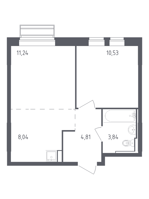 Продажа 1-комн квартиры в новостройке Лайково с., Лесная ул.,  к. 55