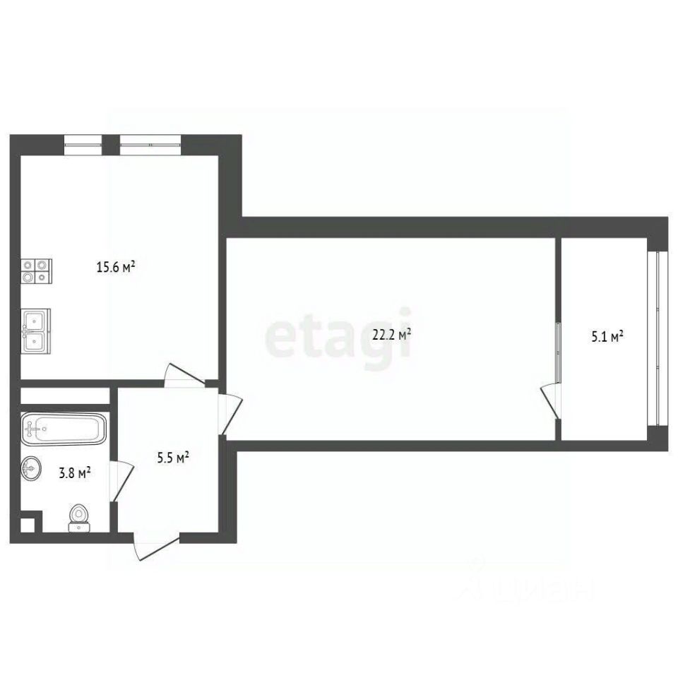 Продажа 1-комн квартиры на вторичном рынке Ивантеевка, Заводская улица,  д. 9А