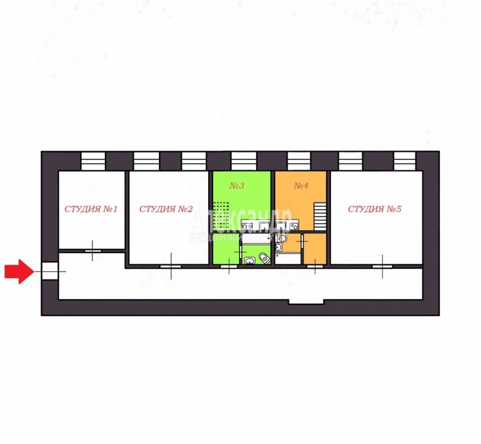 Продажа студии Большая Разночинная ул. ,  д. 3