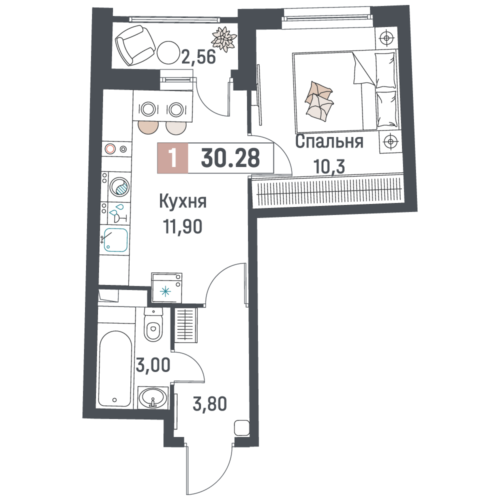 Продажа 1-комн квартиры в новостройке Мурино п, Авиаторов Балтики пр-кт, д. 31 Продажа 1-комн квартиры в новостройке Мурино п, Авиаторов Балтики пр-кт, д. 31