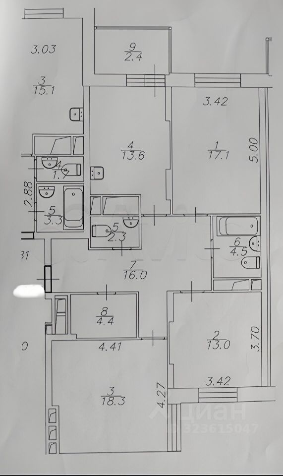 Продажа 3-комн квартиры на вторичном рынке улица Наташи Качуевской, 5