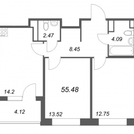 Продажа 2-комн квартиры в новостройке Санкт-Петербург г., Курская ул., к. 1 Продажа 2-комн квартиры в новостройке Санкт-Петербург г., Курская ул., к. 1