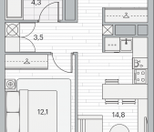 Продать Квартиры в новостройке Москва г., Береговой проезд   1