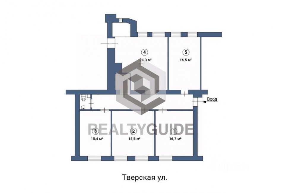 Продажа офиса Тверская улица,  д. 12 с7