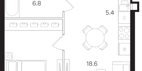 1-комн квартира Москва г., Большая Тульская ул.,  к. А