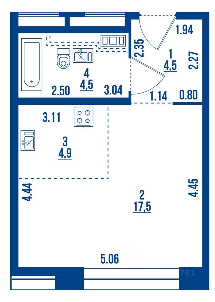 Продажа студии Невская Губа тер.